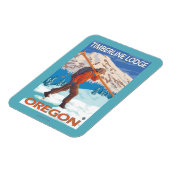 スキーズス運ノーSKIS - Timberline Lodge, OR マグネット (左側)