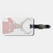 スキーセーターの鹿2 ラゲッジタグ (裏面横)