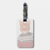 スキーセーター2の猫 ラゲッジタグ (裏面縦)