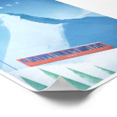 スキーツェルマットヴィンテージ旅行ポスター ポスター (角)