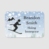 スキーデザイン名タグ 名札 (正面)