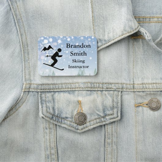 スキーデザイン名タグ 名札 (インサイチュ)
