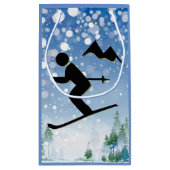 スキーデザイン抱き枕 スモールペーパーバッグ (裏面)