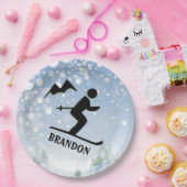 スキーデザイン紙プレート ペーパープレート (パーティー)