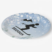 スキーデザイン紙プレート ペーパープレート (アングル)