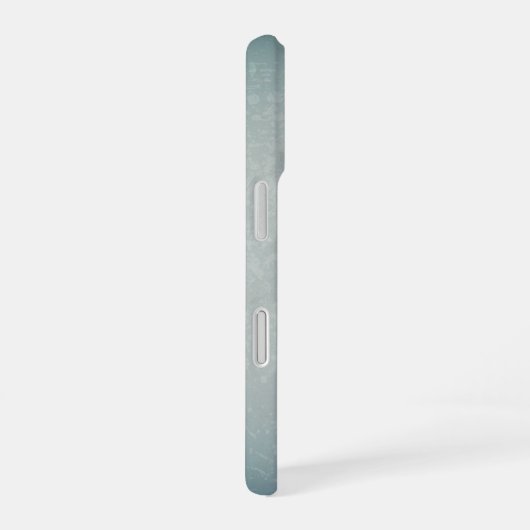 スキーデザイン絵を描- Metal Look Skier – 追加文字 iPhone 16ケース (右側面)