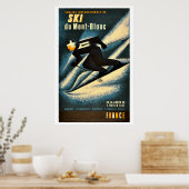 スキーデュモンブランヴィンテージ旅行ポスター ポスター (キッチン)