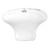 スキートお洒落にピンクのフラミンゴ セラミックノブ (側面)