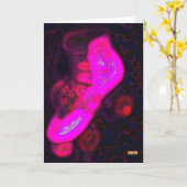 スキートピンク カード (黄色い花)