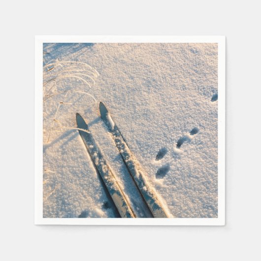 スキートラック スタンダードカクテルナプキン (正面)