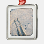 スキートラック メタルオーナメント (左)