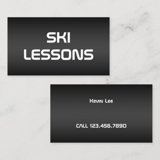 スキートレーナー 名刺 (正面/裏面)