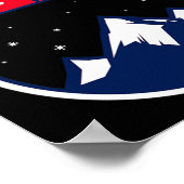 スキーニューヨークマウンテンスキートレイルスキーヤーゴーグルPo ポスター (角)