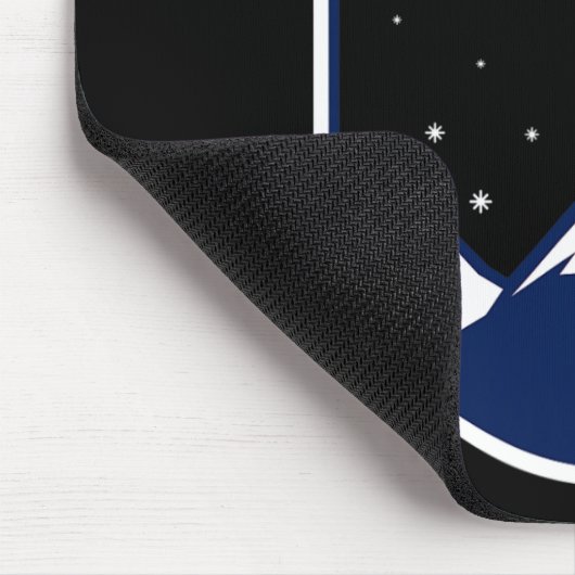 スキーニューヨークマウンテンスキートレイルスキーヤーゴーグルPo マウスパッド (コーナー)