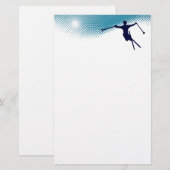 スキーハイ 便箋 (正面/裏面)