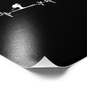 スキーハートビートスキースノーボードウィンタースポーツ フォトプリント            (角)