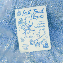 スキーバチェロレッテの旅程の最後のトーストの斜面 招待状