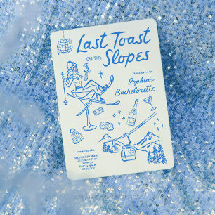 スキーバチェロレッテの旅程の最後のトーストの斜面 招待状