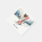 スキーバチェロレッテの花嫁ザスロープナプキンス スタンダードカクテルナプキン (角)