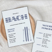 スキーバチェロレッテ冬季週末の日程 招待状