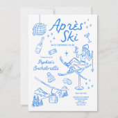 スキーバチェロレッテ招待状と旅程アペレ 招待状 (正面)