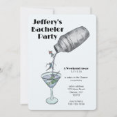 スキーバチュラーパーティ週末 招待状 (正面)