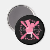 スキーバニー マグネット (正面/裏面)