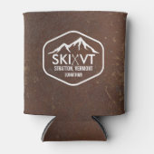 スキーバーモントストラトンストウキリントンレザーフェイクズ 缶クーラー (正面)