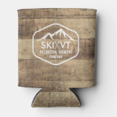 スキーバーモント素朴キリントンストウストラットンウッド 缶クーラー (正面)