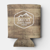 スキーバーモント素朴キリントンストウストラットンウッド 缶クーラー (裏面)