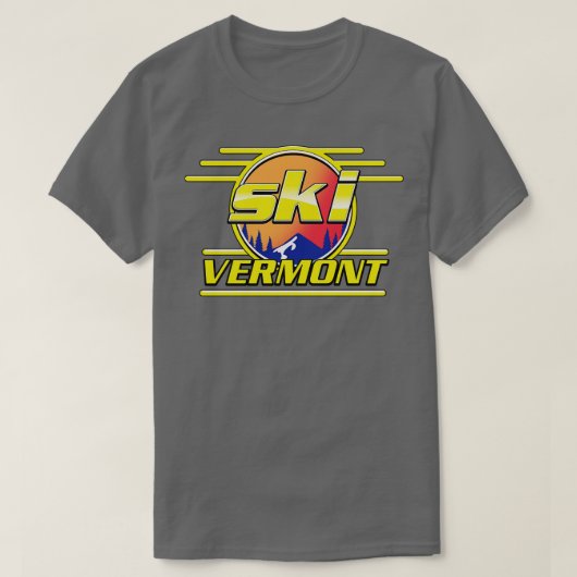 スキーバーモント Tシャツ (デザイン正面)