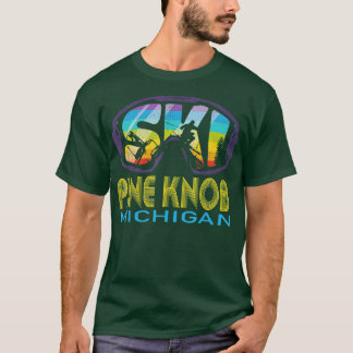 スキーパインノブミシガンスキーバケーション Tシャツ