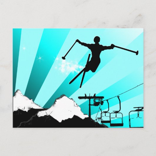 スキーパウダートレイル ポストカード (正面)