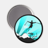 スキーパウダートレイル マグネット (正面/裏面)