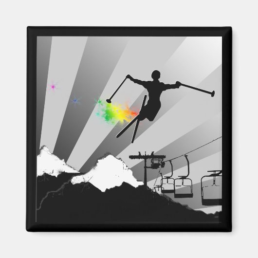 スキーパウダートレイル マグネット (正面)