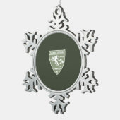 スキーパゴサ春コロラド スノーフレークピューターオーナメント (右)