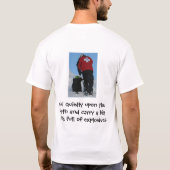 スキーパトロールの爆薬のワイシャツ Tシャツ (裏面)