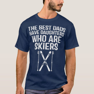 スキーパパが最高の娘を持つパパ Tシャツ