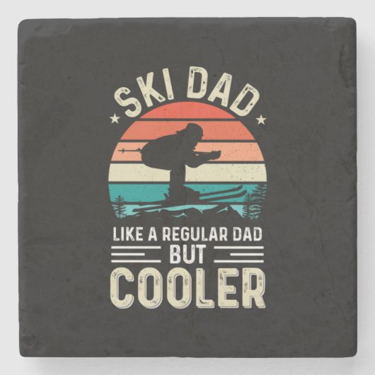 スキーパパ ストーンコースター (正面)