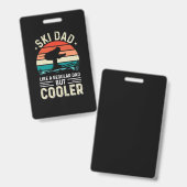 スキーパパ バッジ (正面＆裏面)