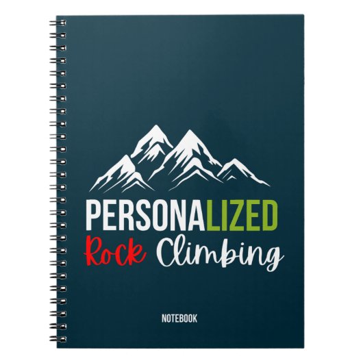 スキーパーソナライズされたノート ノートブック (正面)