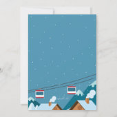 スキーパーティの招待状 招待状 (裏面)