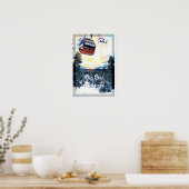 スキービッグスカイモンタナトラベルポスター ポスター (キッチン)