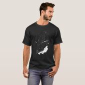 スキーファン雪の山の冬スキー Tシャツ (正面フル)