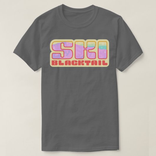 スキーブラックテール Tシャツ (デザイン正面)