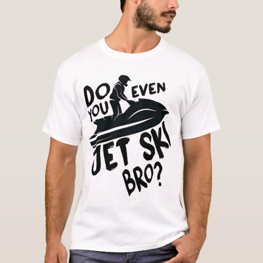 スキーブロもジェット機？ Tシャツ (正面)