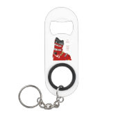 スキーブーツはスキーのスライドおもしろい行きます キーホルダー栓抜き (正面)