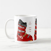 スキーブーツはスキーのスライドおもしろい行きます コーヒーマグカップ (左)