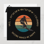 スキーベイル,コロラド – マンスキーヤーゴールデン文字 シーズンカード (正面/裏面)