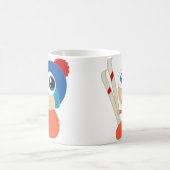 スキーベビーの漫画のマグ コーヒーマグカップ (中央)